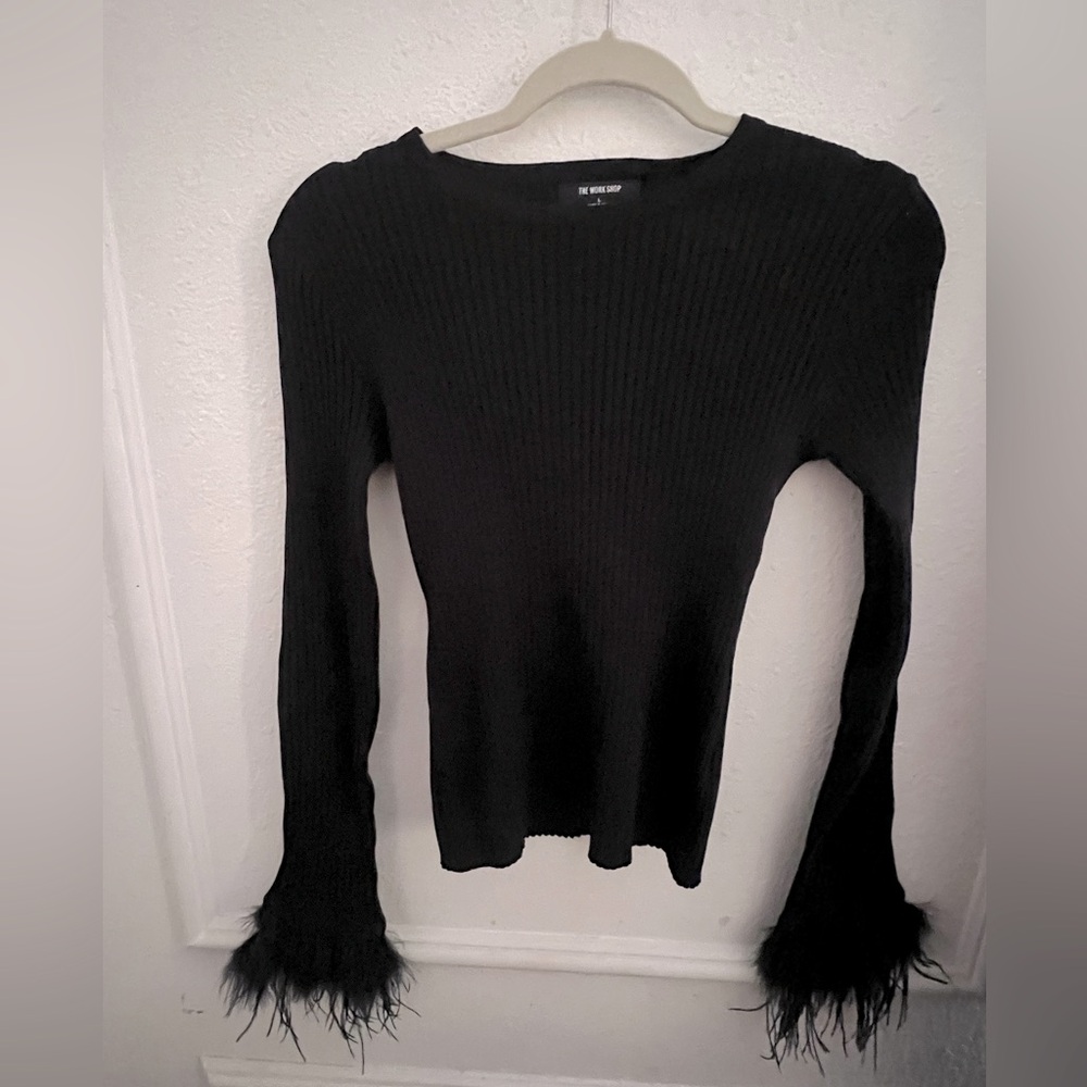 The workshop long sleeve knit top